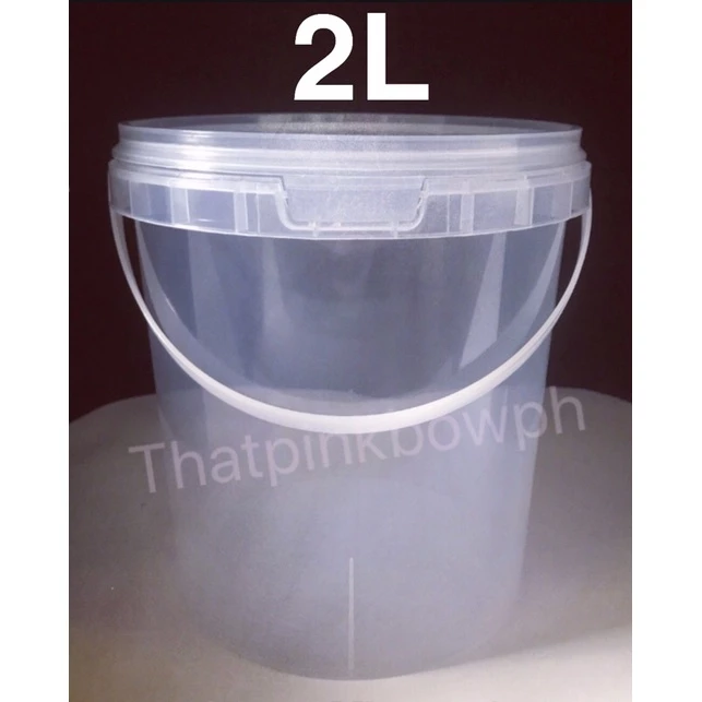 2L Plastic Bucket Container